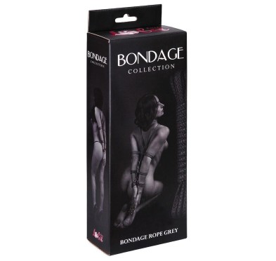 Wiązania-Rope Bondage Collection Grey 9м